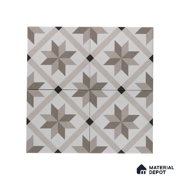 Subway Moroccan Wall & Floor Tile TL 05249 B El Greco Timeless Bruno 8 x 8 inch Vitrified Matte Finish - 8 mm | Suitable for Accent / Feature Walls, Bathroom, Kitchen Wall & Backsplashes | Please Expect a Slight Variation of Pattern (Sample)