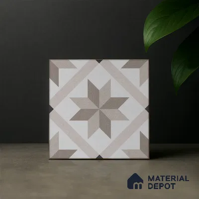 Subway Moroccan Wall & Floor Tile TL 05249 B El Greco Timeless Bruno 8 x 8 inch Vitrified Matte Finish - 8 mm | Suitable for Accent / Feature Walls, Bathroom, Kitchen Wall & Backsplashes | Please Expect a Slight Variation of Pattern (Sample)