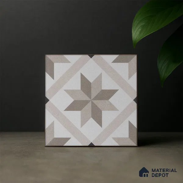 Subway Moroccan Wall & Floor Tile TL 05249 B El Greco Timeless Bruno 8 x 8 inch Vitrified Matte Finish - 8 mm | Suitable for Accent / Feature Walls, Bathroom, Kitchen Wall & Backsplashes | Please Expect a Slight Variation of Pattern (Sample)