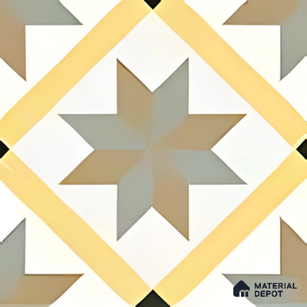 Subway Moroccan Wall & Floor Tile TL 05249 C El Greco Timeless Chic 8 x 8 inch Vitrified Matte Finish - 8 mm | Suitable for Accent / Feature Walls, Bathroom, Kitchen Wall & Backsplashes | Please Expect a Slight Variation of Pattern (Sample)