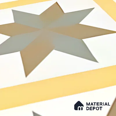 Subway Moroccan Wall & Floor Tile TL 05249 C El Greco Timeless Chic 8 x 8 inch Vitrified Matte Finish - 8 mm | Suitable for Accent / Feature Walls, Bathroom, Kitchen Wall & Backsplashes | Please Expect a Slight Variation of Pattern (Sample)