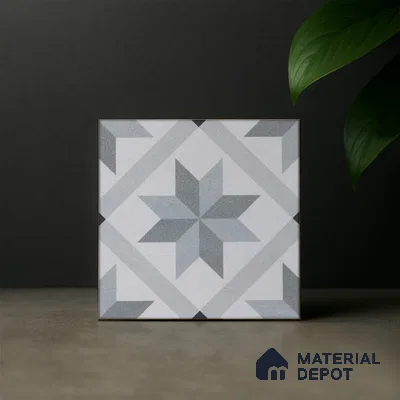 Subway Moroccan Wall & Floor Tile TL 05249 El Greco Timeless Moonstone 8 x 8 inch Vitrified Matte Finish - 8 mm | Suitable for Accent / Feature Walls, Bathroom, Kitchen Wall & Backsplashes | Please Expect a Slight Variation of Pattern (Sample)