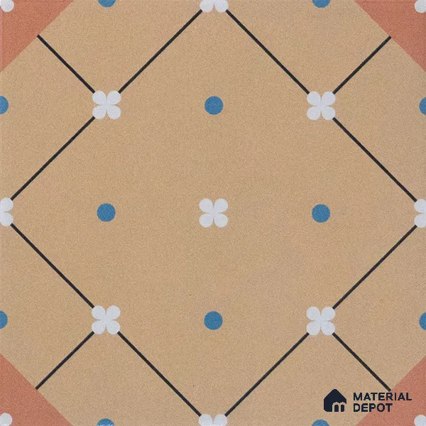 Subway Moroccan Wall & Floor Tile TL 05263 Linea Essence 8 x 8 inch Vitrified Matte Finish - 8 mm | Suitable for Accent / Feature Walls, Bathroom, Kitchen Wall & Backsplashes | Please Expect a Slight Variation of Pattern (Sample)