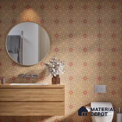 Subway Moroccan Wall & Floor Tile TL 05263 Linea Essence 8 x 8 inch Vitrified Matte Finish - 8 mm | Suitable for Accent / Feature Walls, Bathroom, Kitchen Wall & Backsplashes | Please Expect a Slight Variation of Pattern (Sample)
