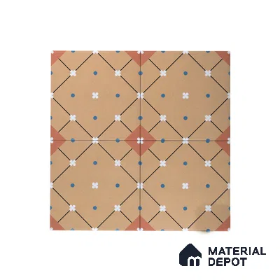 Subway Moroccan Wall & Floor Tile TL 05263 Linea Essence 8 x 8 inch Vitrified Matte Finish - 8 mm | Suitable for Accent / Feature Walls, Bathroom, Kitchen Wall & Backsplashes | Please Expect a Slight Variation of Pattern (Sample)