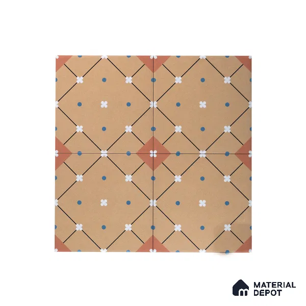 Subway Moroccan Wall & Floor Tile TL 05263 Linea Essence 8 x 8 inch Vitrified Matte Finish - 8 mm | Suitable for Accent / Feature Walls, Bathroom, Kitchen Wall & Backsplashes | Please Expect a Slight Variation of Pattern (Sample)