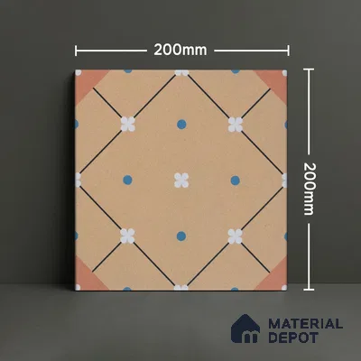 Subway Moroccan Wall & Floor Tile TL 05263 Linea Essence 8 x 8 inch Vitrified Matte Finish - 8 mm | Suitable for Accent / Feature Walls, Bathroom, Kitchen Wall & Backsplashes | Please Expect a Slight Variation of Pattern (Sample)