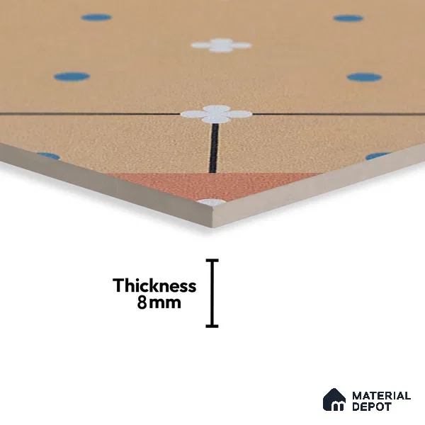 Subway Moroccan Wall & Floor Tile TL 05263 Linea Essence 8 x 8 inch Vitrified Matte Finish - 8 mm | Suitable for Accent / Feature Walls, Bathroom, Kitchen Wall & Backsplashes | Please Expect a Slight Variation of Pattern (Sample)