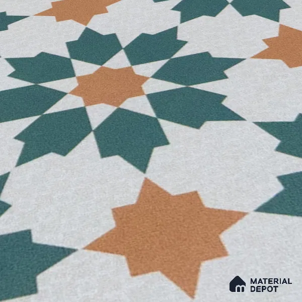 Subway Moroccan Wall & Floor Tile TL 05246 B Merida Crystal Petal 8 x 8 inch Vitrified Matte Finish - 8 mm | 4 Random Faces | Suitable for Accent / Feature Walls, Bathroom, Kitchen Wall & Backsplashes | Please Expect a Slight Variation of Pattern (Sample)