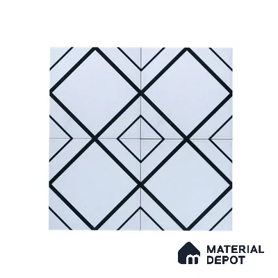 Subway Moroccan Wall & Floor Tile TL 05258 Natural Nexa 8 x 8 inch Vitrified Matte Finish - 8 mm | Suitable for Accent / Feature Walls, Bathroom, Kitchen Wall & Backsplashes | Please Expect a Slight Variation of Pattern (Sample)