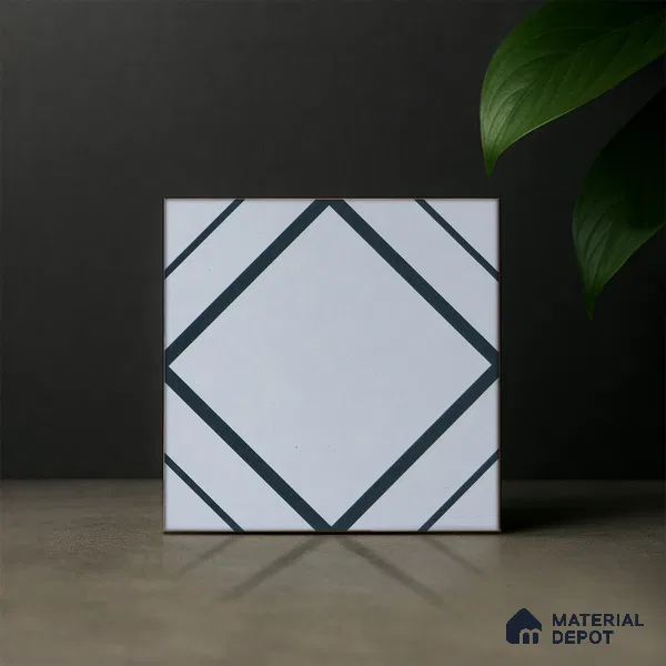 Subway Moroccan Wall & Floor Tile TL 05258 Natural Nexa 8 x 8 inch Vitrified Matte Finish - 8 mm | Suitable for Accent / Feature Walls, Bathroom, Kitchen Wall & Backsplashes | Please Expect a Slight Variation of Pattern (Sample)