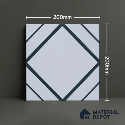 Subway Moroccan Wall & Floor Tile TL 05258 Natural Nexa 8 x 8 inch Vitrified Matte Finish - 8 mm | Suitable for Accent / Feature Walls, Bathroom, Kitchen Wall & Backsplashes | Please Expect a Slight Variation of Pattern (Sample)