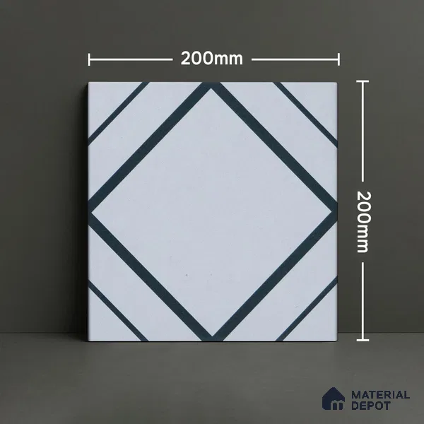 Subway Moroccan Wall & Floor Tile TL 05258 Natural Nexa 8 x 8 inch Vitrified Matte Finish - 8 mm | Suitable for Accent / Feature Walls, Bathroom, Kitchen Wall & Backsplashes | Please Expect a Slight Variation of Pattern (Sample)