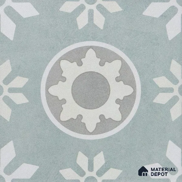 Subway Moroccan Wall & Floor Tile TL 05242 B Palermo Lead Dust 8 x 8 inch Vitrified Matte Finish - 8 mm | 6 Random Faces | Suitable for Accent / Feature Walls, Bathroom, Kitchen Wall & Backsplashes | Please Expect a Slight Variation of Pattern (Sample)