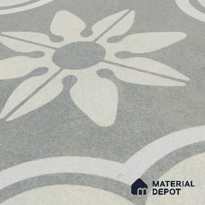 Subway Moroccan Wall & Floor Tile TL 05242 Palermo Dove Cloud 8 x 8 inch Vitrified Matte Finish - 8 mm | 6 Random Faces | Suitable for Accent / Feature Walls, Bathroom, Kitchen Wall & Backsplashes | Please Expect a Slight Variation of Pattern (Sample)