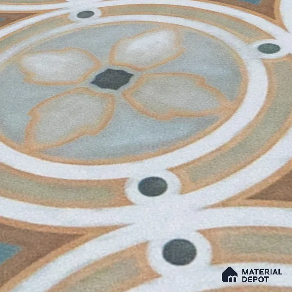 Subway Moroccan Wall & Floor Tile TL 05254 Rocco Rings 8 x 8 inch Vitrified Matte Finish - 8 mm | 15 Random Faces | Suitable for Accent / Feature Walls, Bathroom, Kitchen Wall & Backsplashes | Please Expect a Slight Variation of Pattern