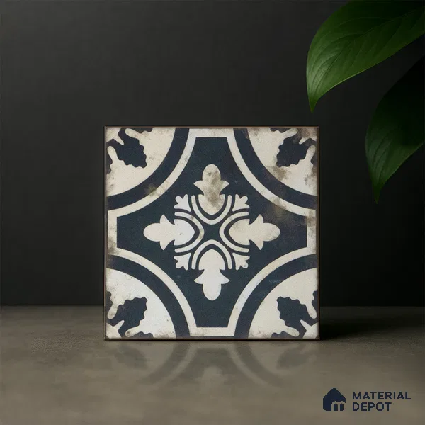 Subway Moroccan Wall & Floor Tile TL 05244 Rural Ravioli 8 x 8 inch Vitrified Matte Finish - 8 mm | 9 Random Faces | Suitable for Accent / Feature Walls, Bathroom, Kitchen Wall & Backsplashes | Please Expect a Slight Variation of Pattern