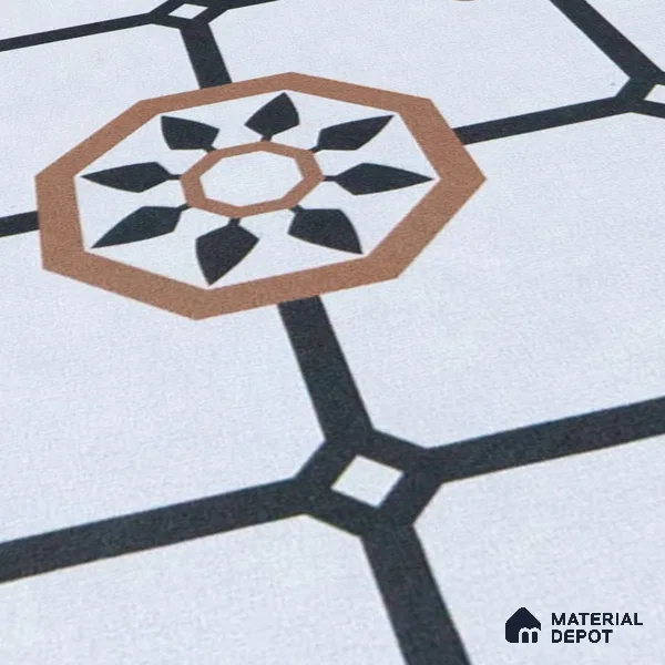 Subway Moroccan Wall & Floor Tile TL 05257 B Scooba Froid Brown 8 x 8 inch Vitrified Matte Finish - 8 mm | Suitable for Accent / Feature Walls, Bathroom, Kitchen Wall & Backsplashes | Please Expect a Slight Variation of Pattern (Sample)