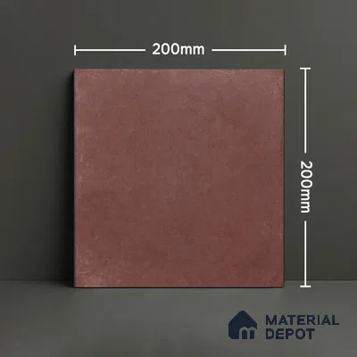 Subway Wall & Floor Tile TL 05262 D Solana Base 1 Terracotta Rust 8 x 8 inch Vitrified Matte Finish - 8 mm | Suitable for Accent / Feature Walls, Bathroom, Kitchen Wall & Backsplashes | Please Expect a Slight Variation of Pattern (Sample)