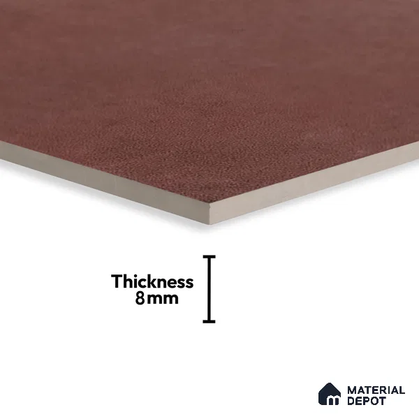 Subway Wall & Floor Tile TL 05262 D Solana Base 1 Terracotta Rust 8 x 8 inch Vitrified Matte Finish - 8 mm | Suitable for Accent / Feature Walls, Bathroom, Kitchen Wall & Backsplashes | Please Expect a Slight Variation of Pattern (Sample)