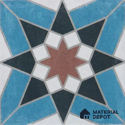 Subway Moroccan Wall & Floor Tile TL 05262 Solana Nyra Naturale Decor 8 x 8 inch Vitrified Matte Finish - 8 mm | Suitable for Accent / Feature Walls, Bathroom, Kitchen Wall & Backsplashes | Please Expect a Slight Variation of Pattern