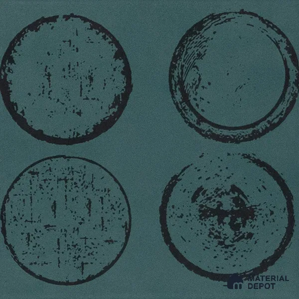 Subway Moroccan Wall & Floor Tile TL 05245 B Zahara El Circulo Green 8 x 8 inch Vitrified Matte Finish - 8 mm | 8 Random Faces | Suitable for Accent / Feature Walls, Bathroom, Kitchen Wall & Backsplashes | Please Expect a Slight Variation of Pattern (Sample)