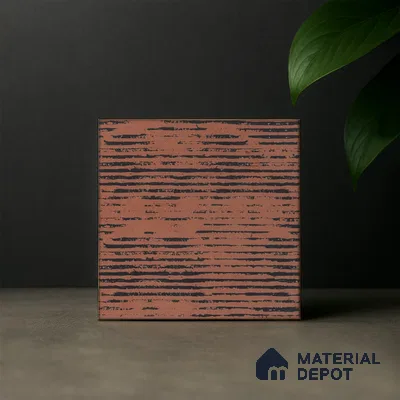 Subway Moroccan Wall & Floor Tile TL 05245 C Zahara Linea Red 8 x 8 inch Vitrified Matte Finish - 8 mm | 8 Random Faces | Suitable for Accent / Feature Walls, Bathroom, Kitchen Wall & Backsplashes | Please Expect a Slight Variation of Pattern