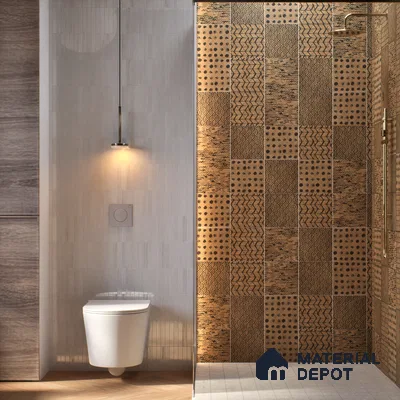Subway Moroccan Wall & Floor Tile TL 05245 Zahara Deserted 8 x 8 inch Vitrified Matte Finish - 8 mm | 8 Random Faces | Suitable for Accent / Feature Walls, Bathroom, Kitchen Wall & Backsplashes | Please Expect a Slight Variation of Pattern (Sample)
