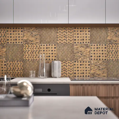 Subway Moroccan Wall & Floor Tile TL 05245 Zahara Deserted 8 x 8 inch Vitrified Matte Finish - 8 mm | 8 Random Faces | Suitable for Accent / Feature Walls, Bathroom, Kitchen Wall & Backsplashes | Please Expect a Slight Variation of Pattern