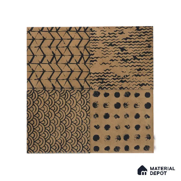 Subway Moroccan Wall & Floor Tile TL 05245 Zahara Deserted 8 x 8 inch Vitrified Matte Finish - 8 mm | 8 Random Faces | Suitable for Accent / Feature Walls, Bathroom, Kitchen Wall & Backsplashes | Please Expect a Slight Variation of Pattern (Sample)