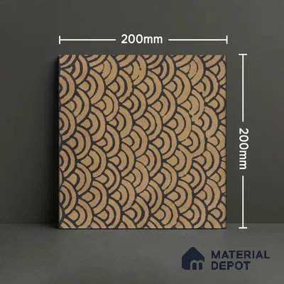 Subway Moroccan Wall & Floor Tile TL 05245 Zahara Deserted 8 x 8 inch Vitrified Matte Finish - 8 mm | 8 Random Faces | Suitable for Accent / Feature Walls, Bathroom, Kitchen Wall & Backsplashes | Please Expect a Slight Variation of Pattern (Sample)