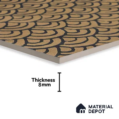 Subway Moroccan Wall & Floor Tile TL 05245 Zahara Deserted 8 x 8 inch Vitrified Matte Finish - 8 mm | 8 Random Faces | Suitable for Accent / Feature Walls, Bathroom, Kitchen Wall & Backsplashes | Please Expect a Slight Variation of Pattern (Sample)