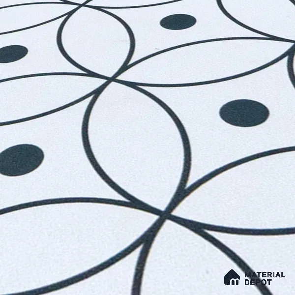 Subway Moroccan Wall & Floor Tile TL 05256 Zen Ring Squint White 8 x 8 inch Vitrified Matte Finish - 8 mm | Suitable for Accent / Feature Walls, Bathroom, Kitchen Wall & Backsplashes | Please Expect a Slight Variation of Pattern