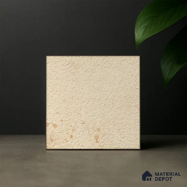 Subway Rustic Wall & Floor Tile TL 05260 C Riviera Cloud Rustic Cream 8 x 8 inch Vitrified Matte Finish - 8 mm | 15 Random Faces | Suitable for Accent / Feature Walls, Bathroom, Kitchen Wall & Backsplashes | Please Expect a Slight Variation of Pattern (Sample)