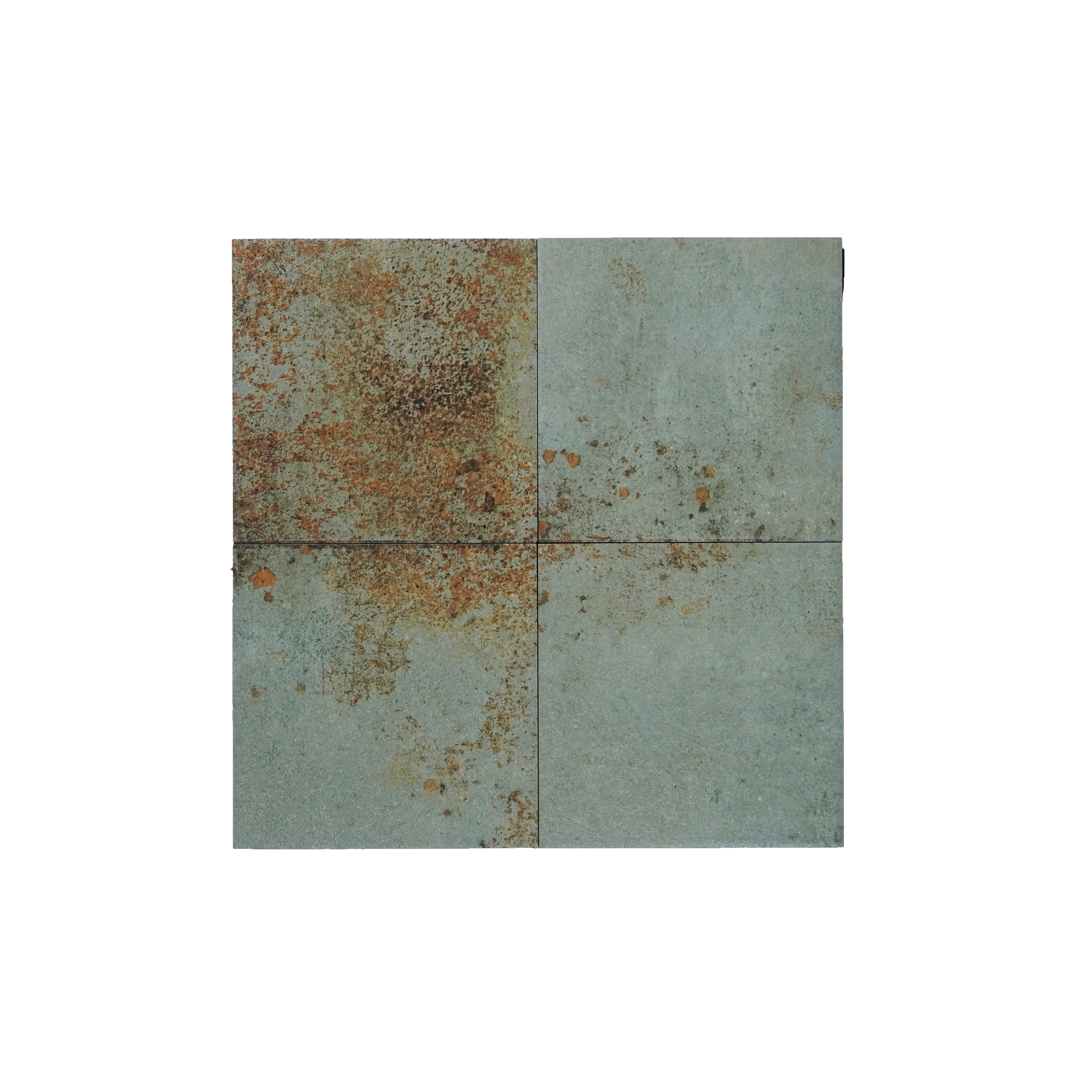 Subway Rustic Wall & Floor Tile TL 05260 D Riviera Cloud Rustic Blue 8 x 8 inch Vitrified Matte Finish - 8 mm | 15 Random Faces | Suitable for Accent / Feature Walls, Bathroom, Kitchen Wall & Backsplashes | Please Expect a Slight Variation of Pattern