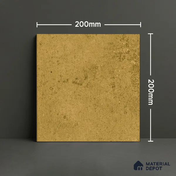 Subway Rustic Wall & Floor Tile TL 05260 E Riviera Cloud Rustic Beige 8 x 8 inch Vitrified Matte Finish - 8 mm | 15 Random Faces | Suitable for Accent / Feature Walls, Bathroom, Kitchen Wall & Backsplashes | Please Expect a Slight Variation of Pattern (Sample)