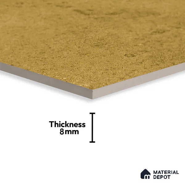 Subway Rustic Wall & Floor Tile TL 05260 E Riviera Cloud Rustic Beige 8 x 8 inch Vitrified Matte Finish - 8 mm | 15 Random Faces | Suitable for Accent / Feature Walls, Bathroom, Kitchen Wall & Backsplashes | Please Expect a Slight Variation of Pattern (Sample)