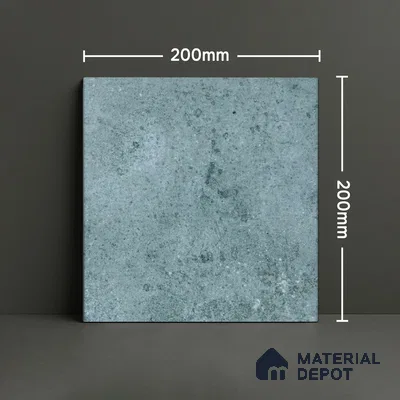 Subway Rustic Wall & Floor Tile TL 05260 Riviera Cloud Rustic Grey 8 x 8 inch Vitrified Matte Finish - 8 mm | 15 Random Faces | Suitable for Accent / Feature Walls, Bathroom, Kitchen Wall & Backsplashes | Please Expect a Slight Variation of Pattern (Sample)