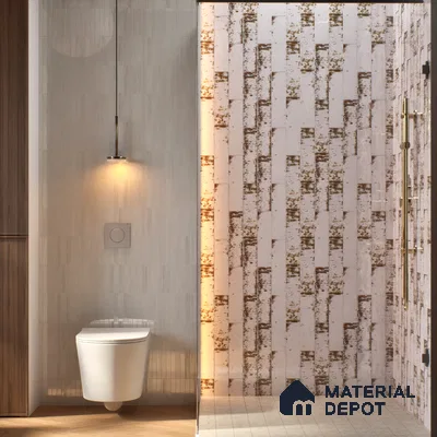 Subway Rustic Wall Tile TL 05229 B Shynist Rustic Mystix 12 x 3 inch Vitrified Glossy Finish - 8 mm | 16 Random Faces | Suitable for Accent / Feature Walls, Bathroom, Kitchen Wall & Backsplashes (Sample)