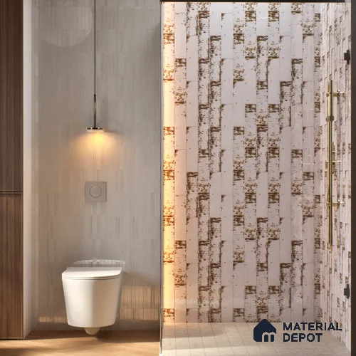 Subway Rustic Wall Tile TL 05229 B Shynist Rustic Mystix 12 x 3 inch Vitrified Glossy Finish - 8 mm | 16 Random Faces | Suitable for Accent / Feature Walls, Bathroom, Kitchen Wall & Backsplashes