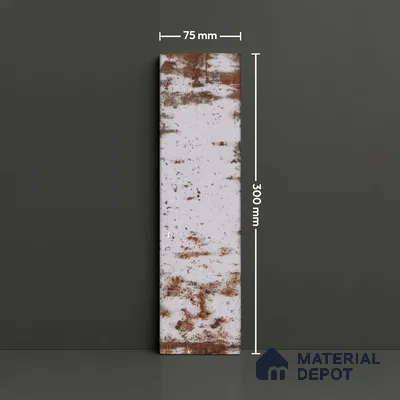 Subway Rustic Wall Tile TL 05229 B Shynist Rustic Mystix 12 x 3 inch Vitrified Glossy Finish - 8 mm | 16 Random Faces | Suitable for Accent / Feature Walls, Bathroom, Kitchen Wall & Backsplashes (Sample)