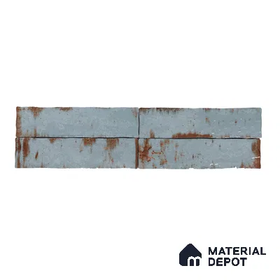 Subway Rustic Wall Tile TL 05229 C Shynist Rustic Petals 12 x 3 inch Vitrified Glossy Finish - 8 mm | 16 Random Faces | Suitable for Accent / Feature Walls, Bathroom, Kitchen Wall & Backsplashes (Sample)