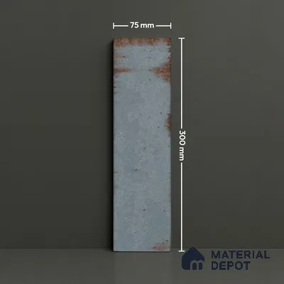 Subway Rustic Wall Tile TL 05229 C Shynist Rustic Petals 12 x 3 inch Vitrified Glossy Finish - 8 mm | 16 Random Faces | Suitable for Accent / Feature Walls, Bathroom, Kitchen Wall & Backsplashes (Sample)