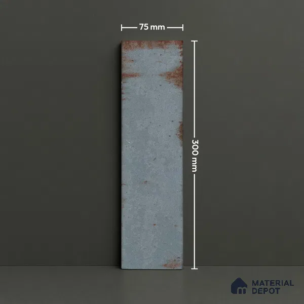 Subway Rustic Wall Tile TL 05229 C Shynist Rustic Petals 12 x 3 inch Vitrified Glossy Finish - 8 mm | 16 Random Faces | Suitable for Accent / Feature Walls, Bathroom, Kitchen Wall & Backsplashes (Sample)