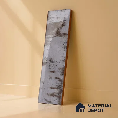 Subway Rustic Wall Tile TL 05229 D Shynist Rustic Smoke 12 x 3 inch Vitrified Glossy Finish - 8 mm | 16 Random Faces | Suitable for Accent / Feature Walls, Bathroom, Kitchen Wall & Backsplashes (Sample)