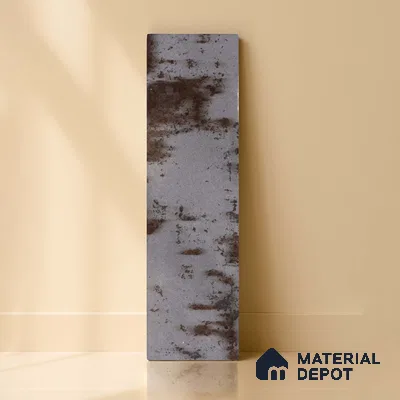 Subway Rustic Wall Tile TL 05229 D Shynist Rustic Smoke 12 x 3 inch Vitrified Glossy Finish - 8 mm | 16 Random Faces | Suitable for Accent / Feature Walls, Bathroom, Kitchen Wall & Backsplashes (Sample)