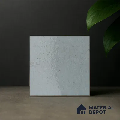 Subway Rustic Wall & Floor Tile TL 05251 D Tropezia Snow White 8 x 8 inch Vitrified Glossy Finish - 8 mm | Random Design | Suitable for Accent / Feature Walls, Bathroom, Kitchen Wall & Backsplashes | Please Expect a Slight Variation of Pattern