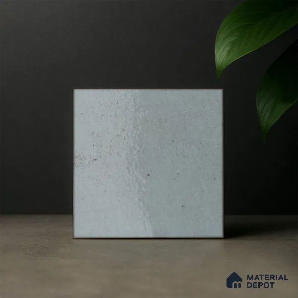 Subway Rustic Wall & Floor Tile TL 05251 D Tropezia Snow White 8 x 8 inch Vitrified Glossy Finish - 8 mm | Random Design | Suitable for Accent / Feature Walls, Bathroom, Kitchen Wall & Backsplashes | Please Expect a Slight Variation of Pattern