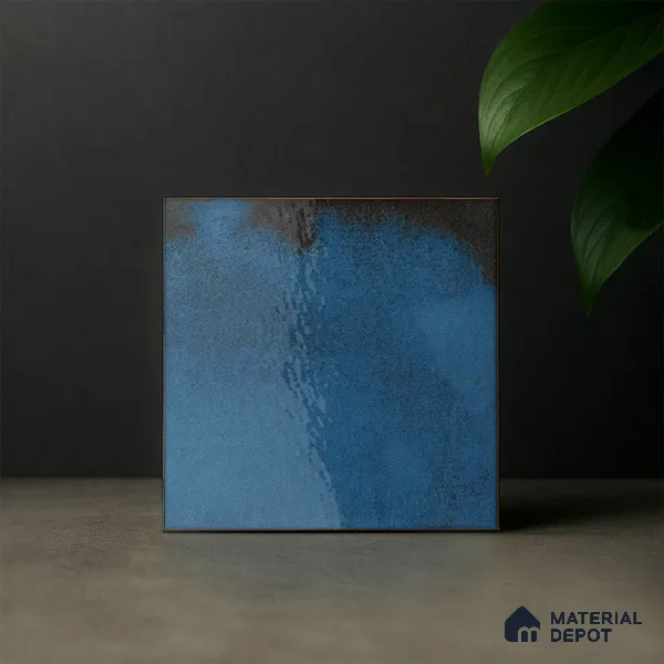 Subway Rustic Wall & Floor Tile TL 05251 E Tropezia Mix Hazel 8 x 8 inch Vitrified Glossy Finish - 8 mm | Random Design | Suitable for Accent / Feature Walls, Bathroom, Kitchen Wall & Backsplashes | Please Expect a Slight Variation of Pattern (Sample)