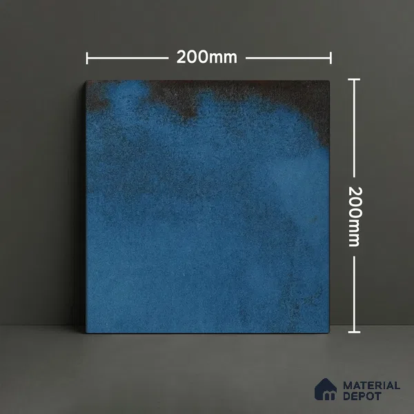 Subway Rustic Wall & Floor Tile TL 05251 E Tropezia Mix Hazel 8 x 8 inch Vitrified Glossy Finish - 8 mm | Random Design | Suitable for Accent / Feature Walls, Bathroom, Kitchen Wall & Backsplashes | Please Expect a Slight Variation of Pattern (Sample)